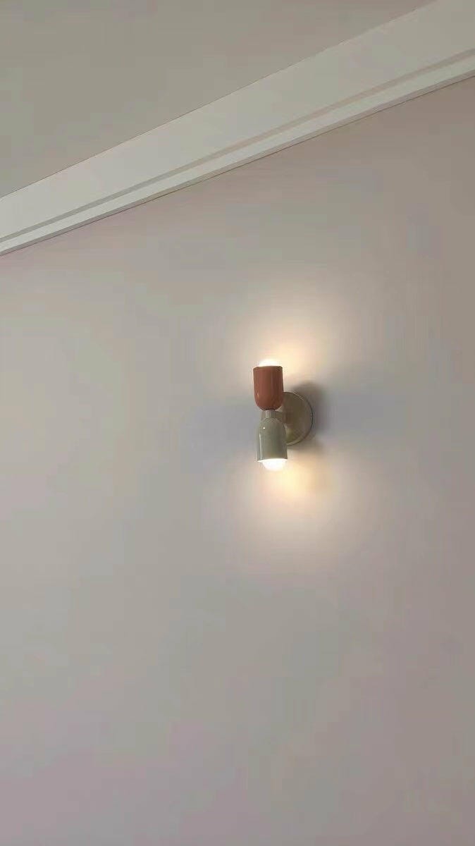 Customer photo review of Wall Lamp, Couleur Double Up-Down Glow, E26/E27, Metal Shades