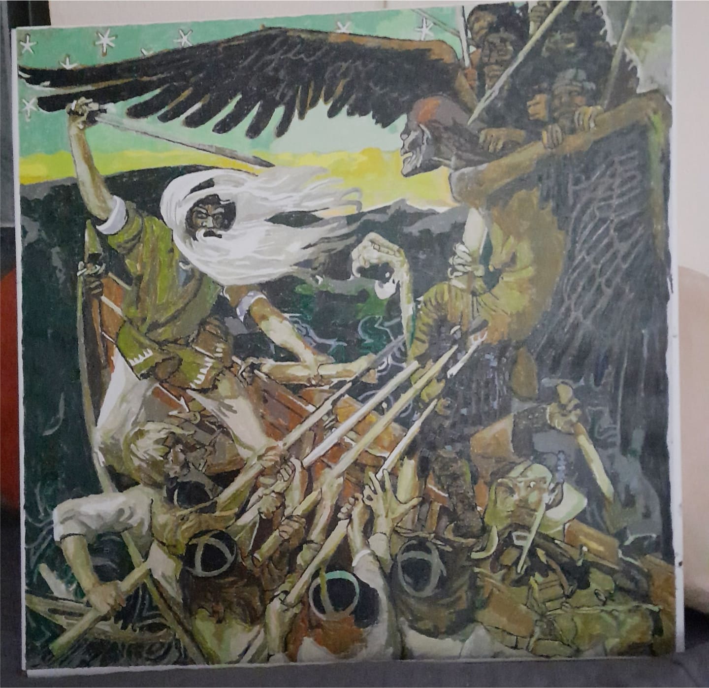 Customer photo review of The Defense of the Sampo 50x50cm - Paint By Numbers