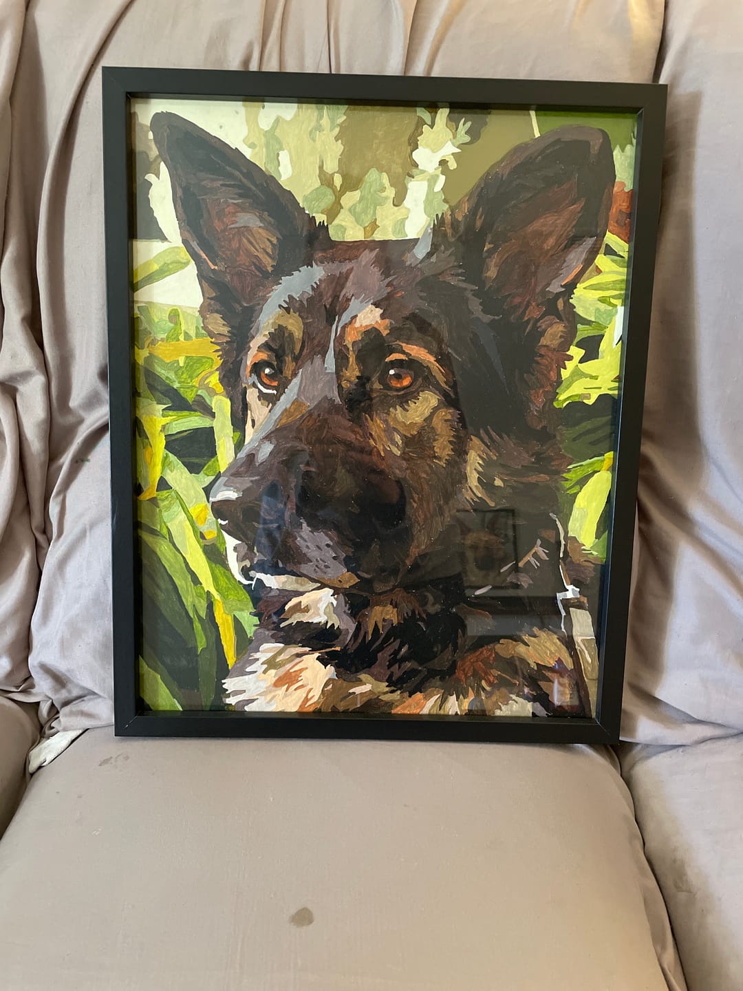 Customer photo review of Custom Paint By Numbers
