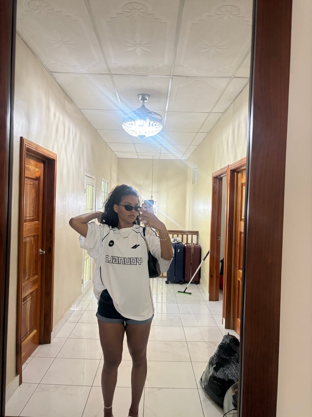 Customer photo review of W4329 Oversized Soccer Jersey