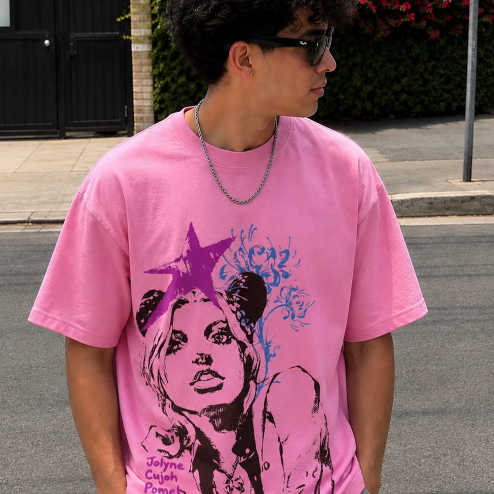 Customer photo review of STAR BLOOM LIGHT PINK TEE