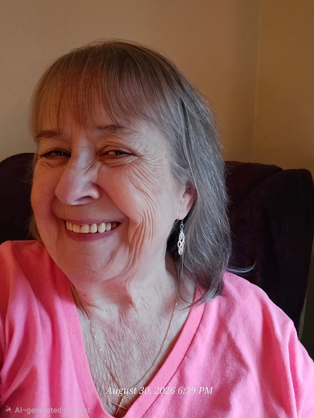 Customer photo review of Infinity Loops Dangles Hypoallergenic Earrings for Sensitive Ears with Plastic Posts