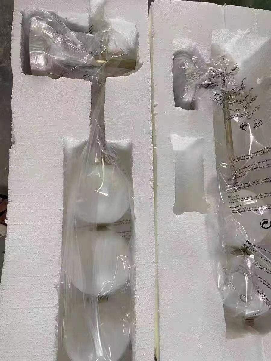 Customer photo review of Wall Lamp, Stacked Glass Globes, Matte White Shades, Integrated LED, Dimmable