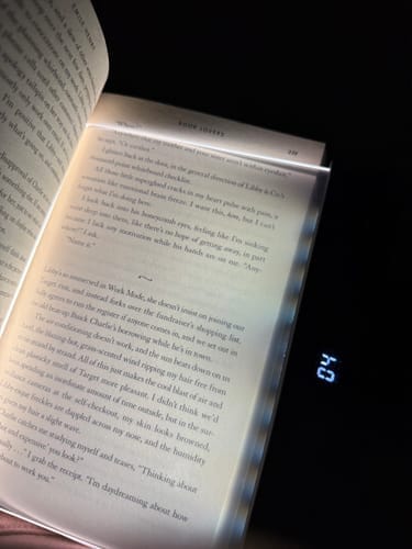 Customer photo review of ReadShine™ Ultra-Thin Reading Light