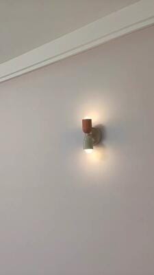Customer photo review of Wall Lamp, Couleur Double Up-Down Glow, E26/E27, Metal Shades
