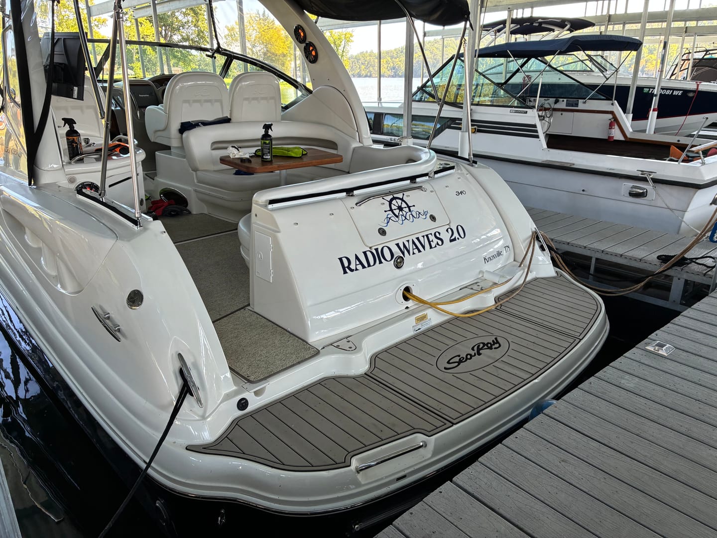 Customer photo review of Boat Logo Decal