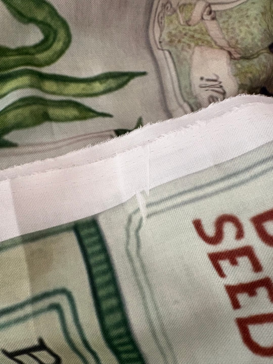 Customer photo review of Print Your Own Pattern on Fabric – Multiple Fabric Options, Sold by Metre