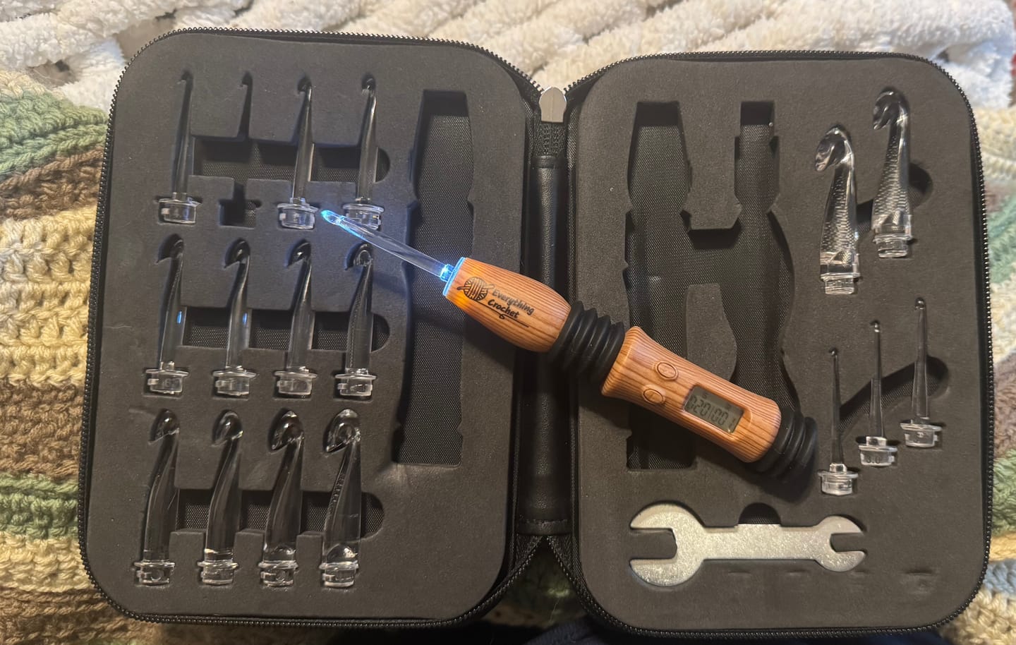 Customer photo review of Travel Crochet Set - All in one hook solution while you’re on the go
