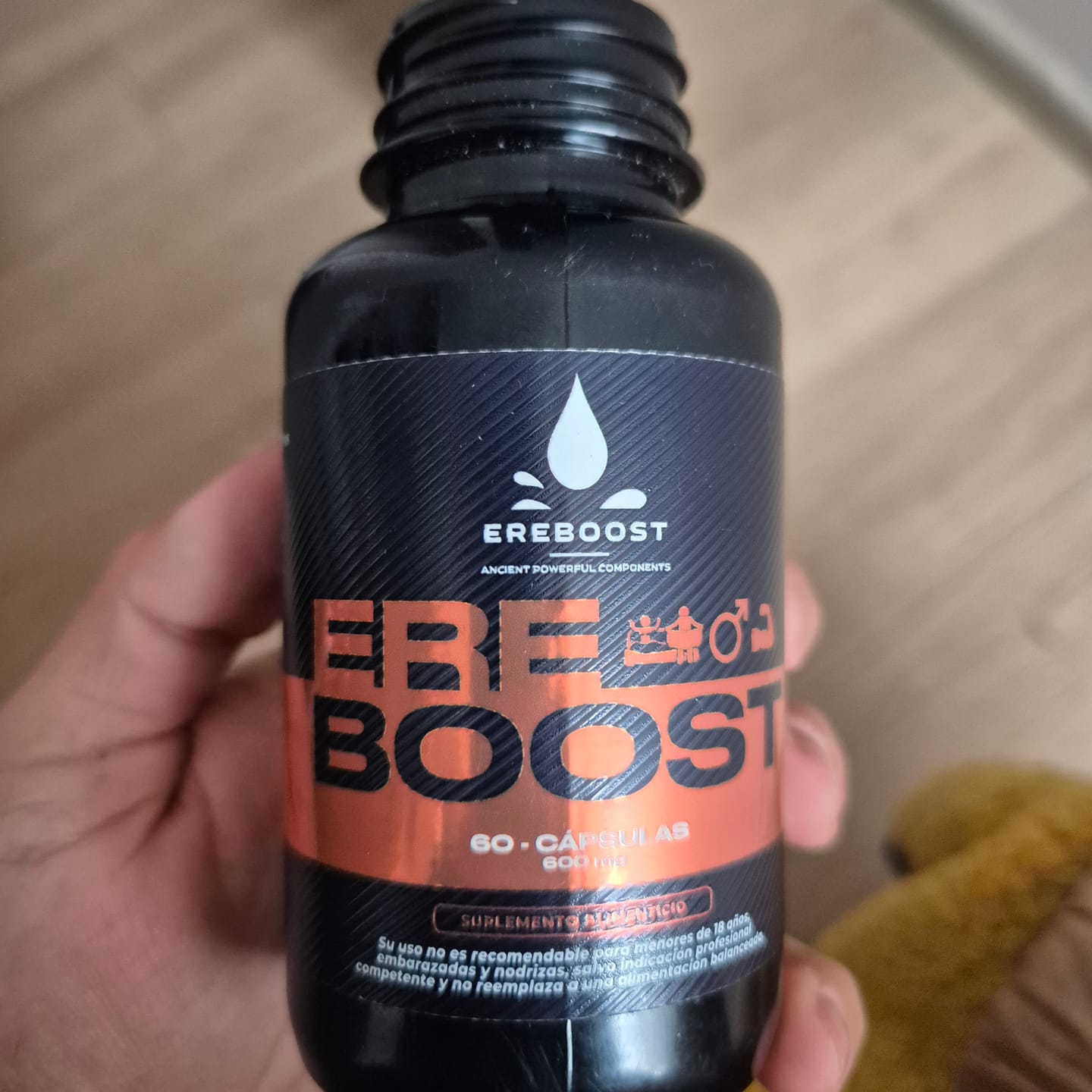 Customer photo review of EREBOOST | 60 Cápsulas