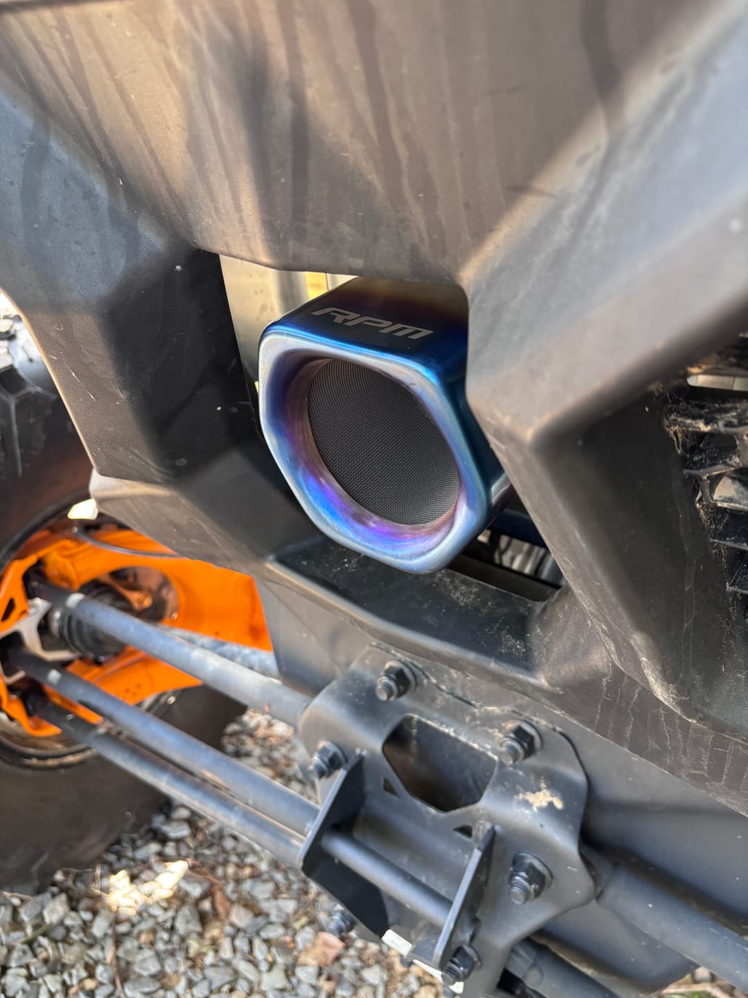 Customer photo review of RPM Can-Am X3 Stainless Replacement Colored Tip