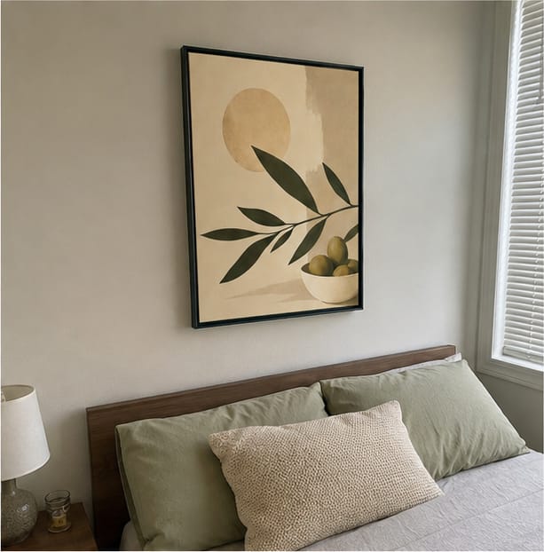 Customer photo review of Olive Branch Canvas Wall Art