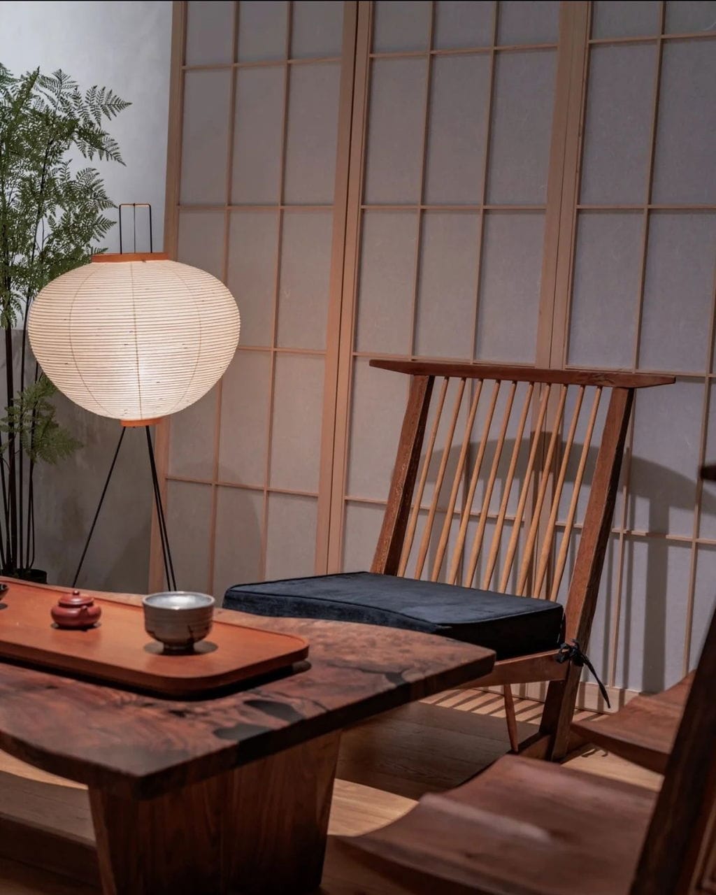 Customer photo review of Floor Lamp, Rice Paper Shade, E26/E27, Plug-In, Sculptural