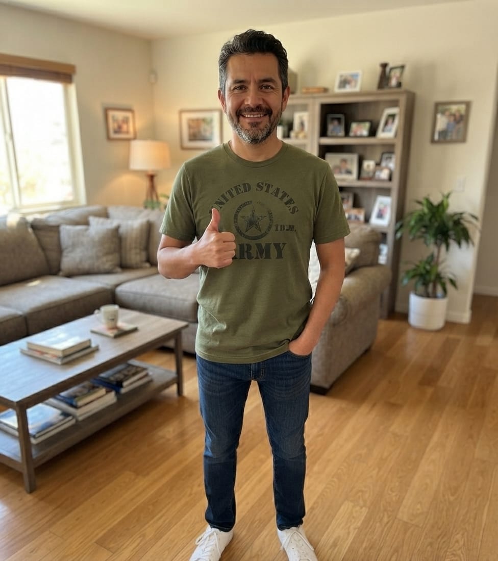 Customer photo review of United States Army Est. 1776 Graphic Tee
