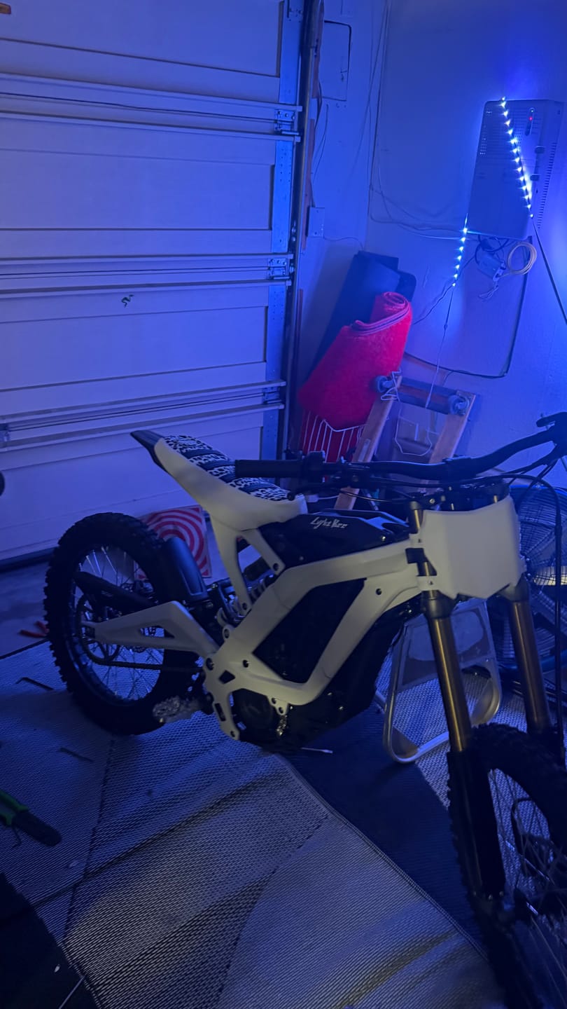 Customer photo review of Custom Seat Cover: Sur-Ron Light Bee X