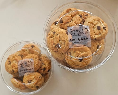 Customer photo review of Large Transparent Square Labels - 150 per roll