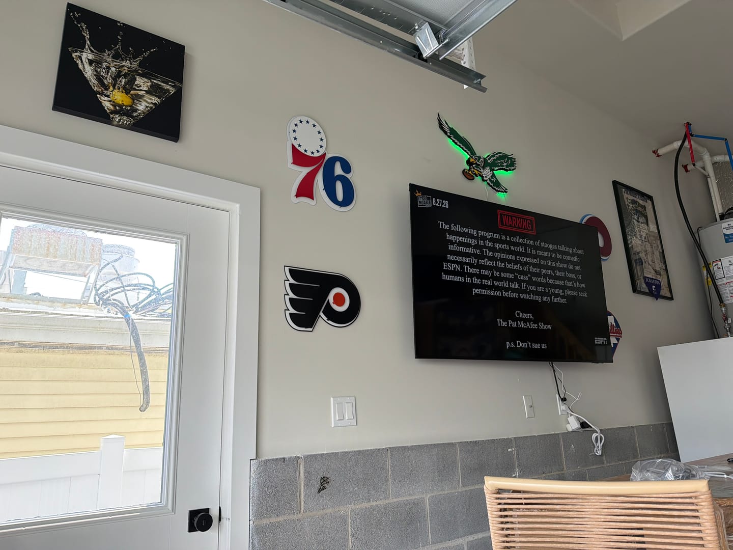 Customer photo review of Philadelphia "76ers" 3D Vintage Metal Wall Art