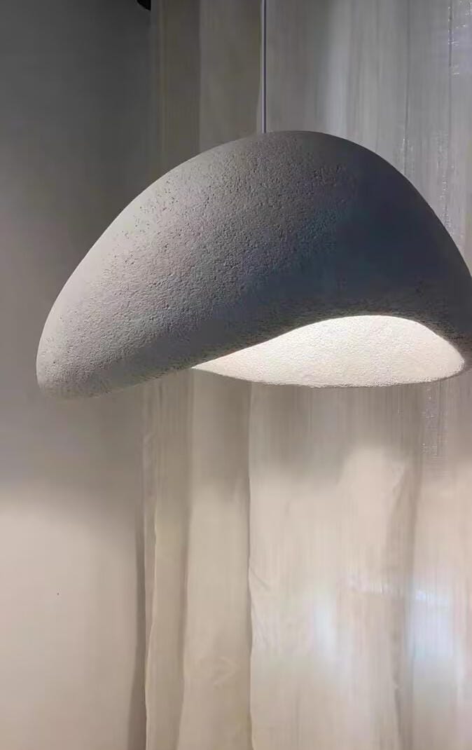 Customer photo review of Pendant Light Selene Halia, Moon-Inspired Dome Shade, E26, Grey or White