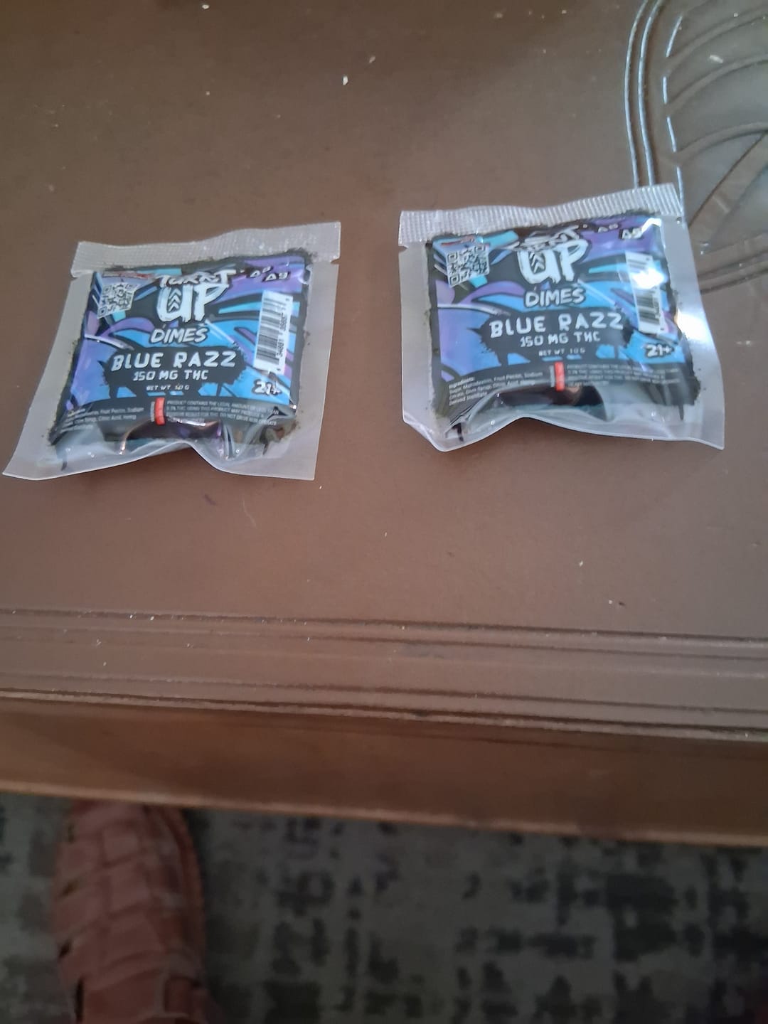 Customer photo review of Dime Gummy - Blue Razz