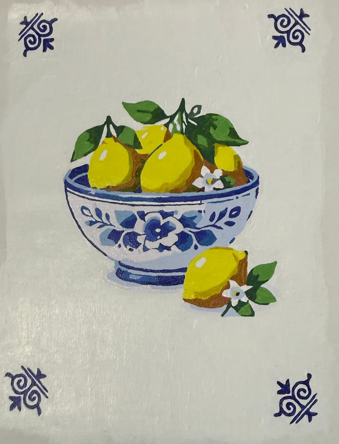 Customer photo review of 6 Mini Paintings - Delft Blue Set