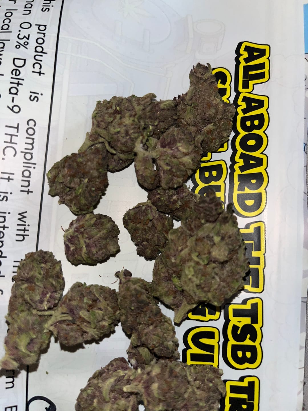 Customer photo review of Tropicana Cherry THCA Flower