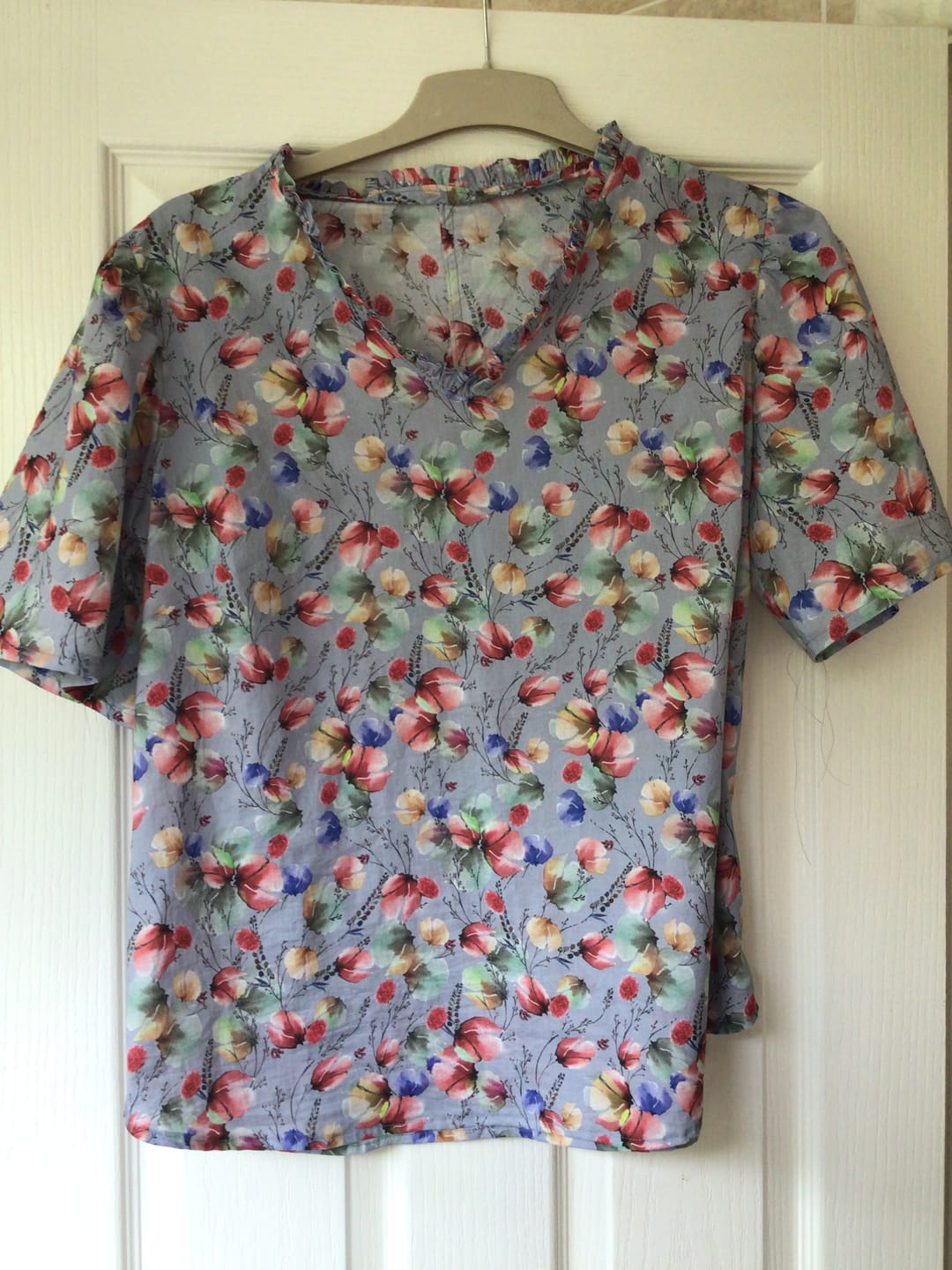 Customer photo review of Whimsy Garden Cotton Lawn Fabric