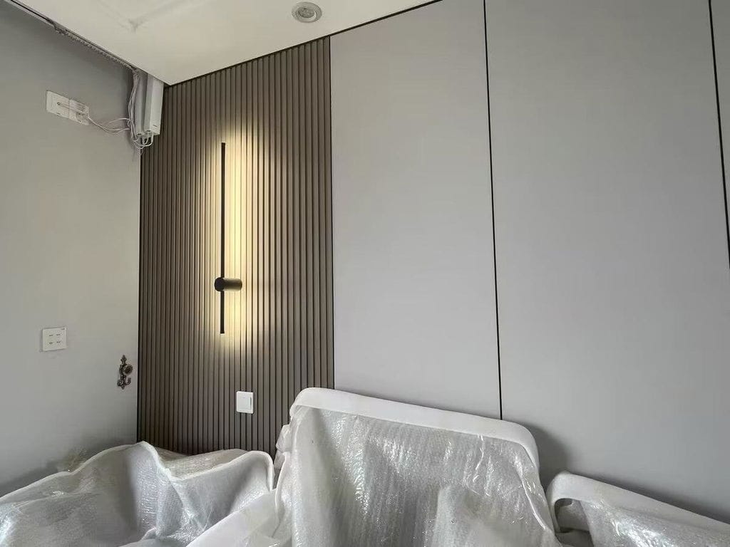 Customer photo review of Wall Light, Linear LED Slim Tube, Black or Copper, Wall or Ceiling Mount