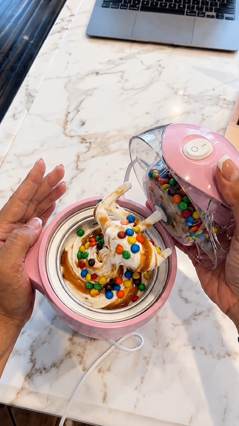 Customer photo review of Ice cream maker