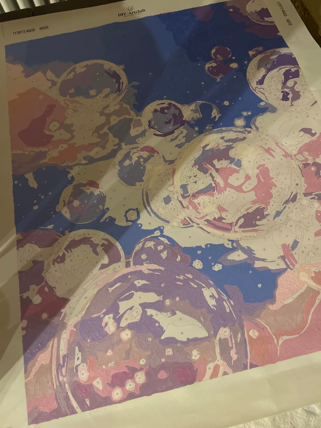 Customer photo review of Iridescence | Paint by Number