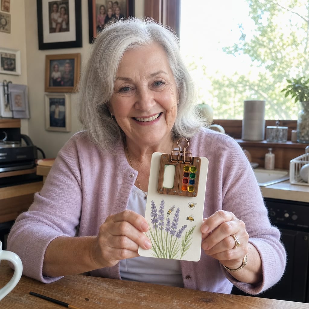 Customer photo review of the watercolor kit