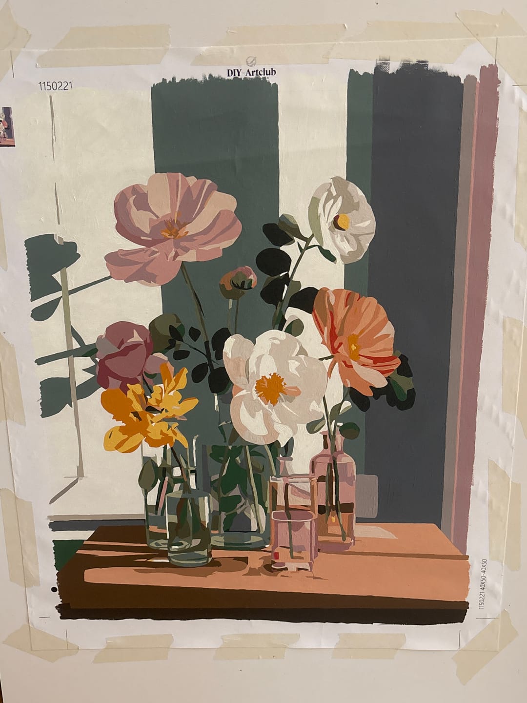 Customer photo review of Beauty in glass | Paint by Number