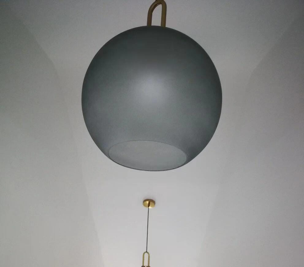 Customer photo review of Pendant Light, Copper-Plated Glass Shade, E26/E27, Hardwired