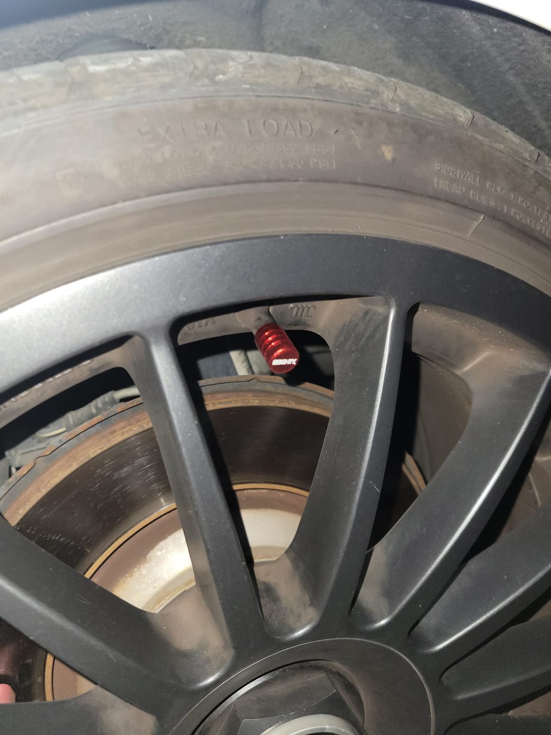 Customer photo review of 80Eighty® Red Valve Stem Caps