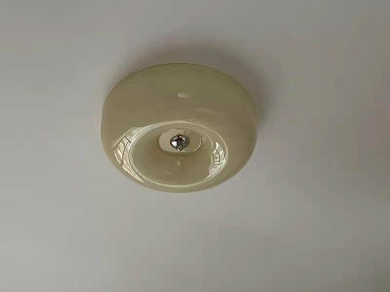 Customer photo review of Cream Pudding Ceiling Light, Mouth-Blown Matt Glass, LED, Dimmable
