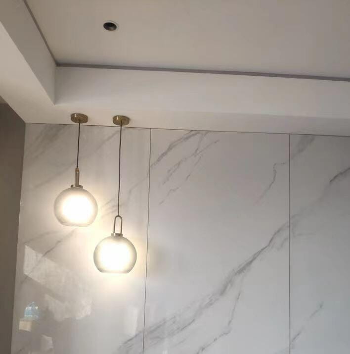Customer photo review of Pendant Light, Copper-Plated Glass Shade, E26/E27, Hardwired