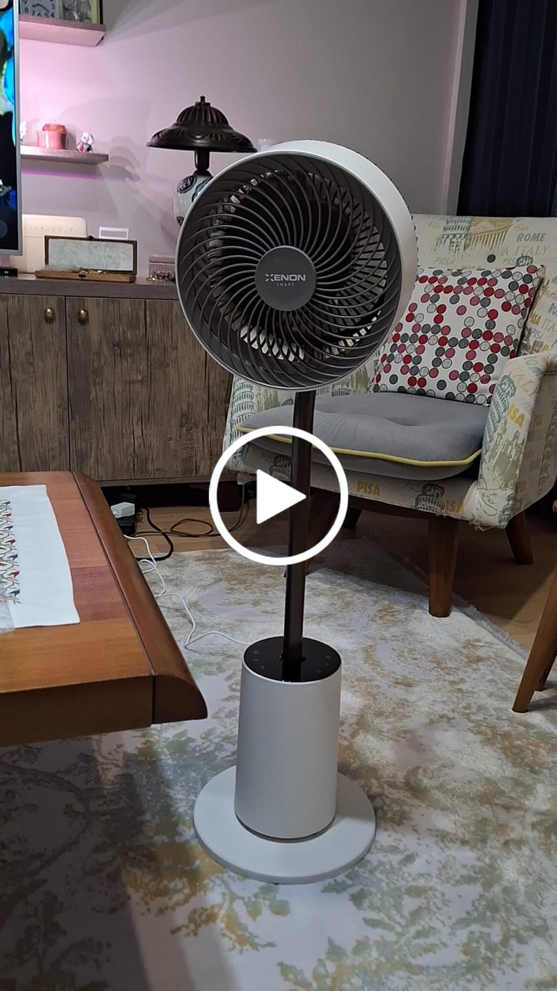 Customer video review of Ayaklı Vantilatör Air Luxe | Akıllı, 120° 3D Salınım, Sıcaklık Sensörlü, 12s Zamanlayıcı (X7433)