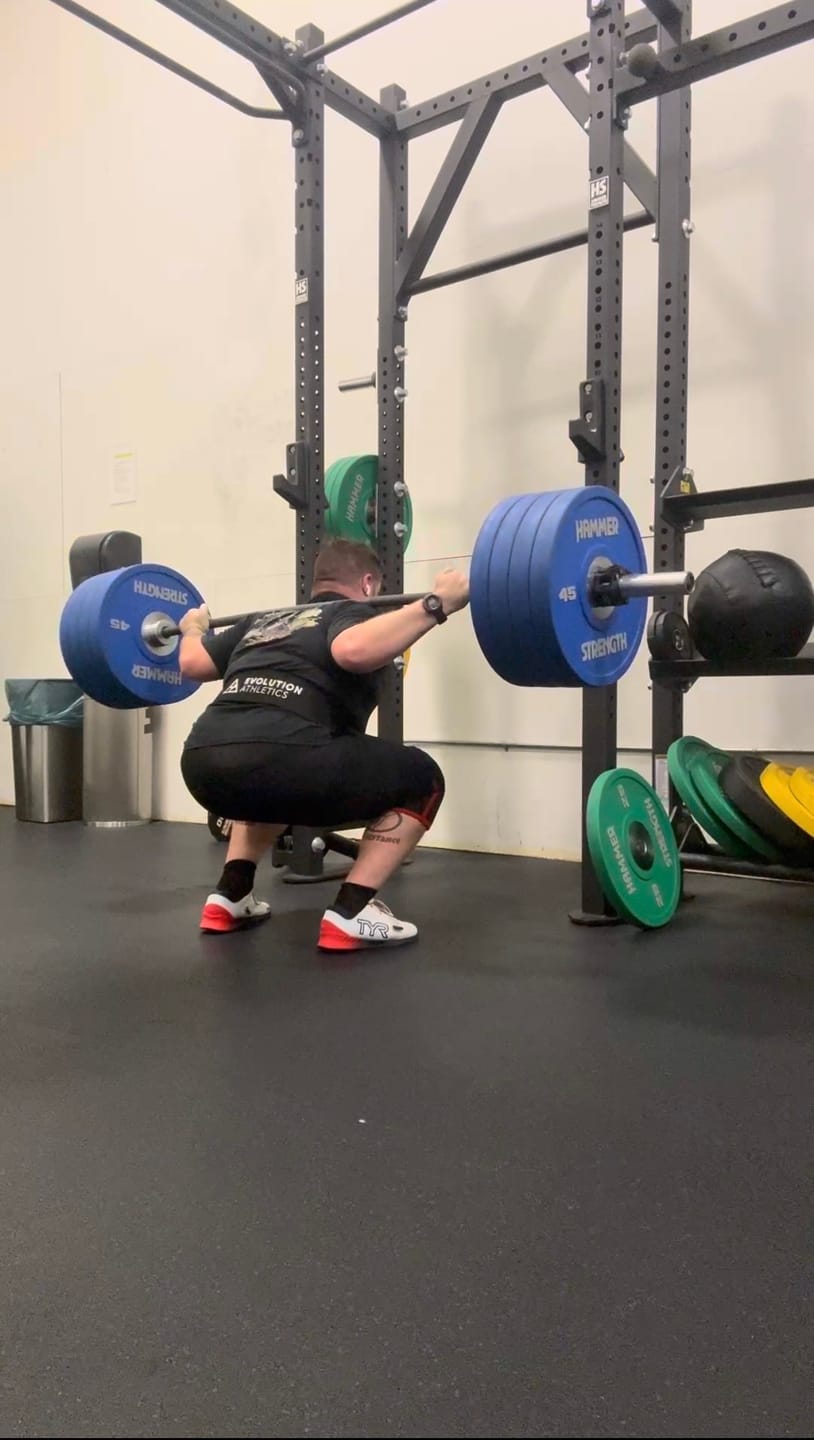 Customer photo review of Evolution Athletics 13mm Lever Belt