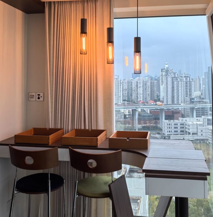 Customer photo review of Cement Mesh Pendant Light, Raw Cement Top, Black Wire Cage, E26/E27