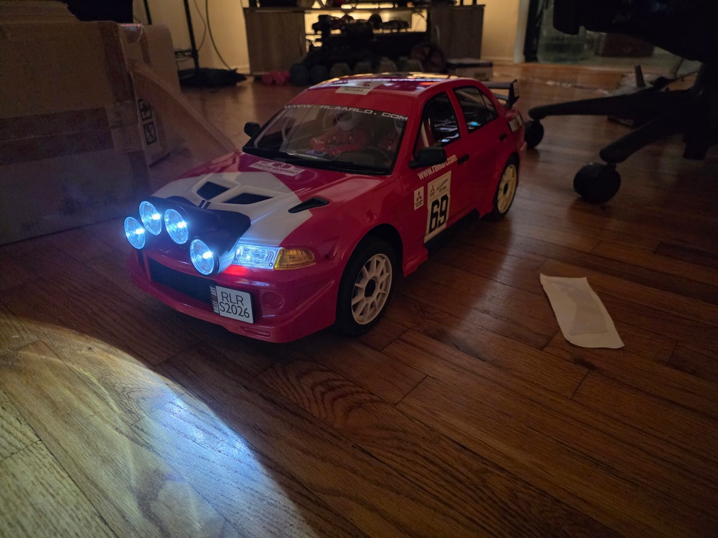 Customer photo review of Mitsubishi EVO 6.5 TME Licensed 1/7 Brushless RTR RC Rally Car | SLEVO-07