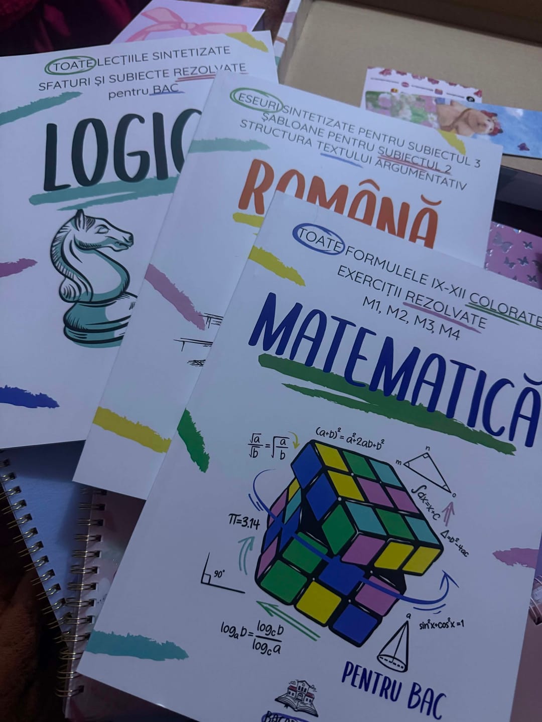 Customer photo review of Pachet Bacalaureat (Română + Matematică + Logică) Bacademia