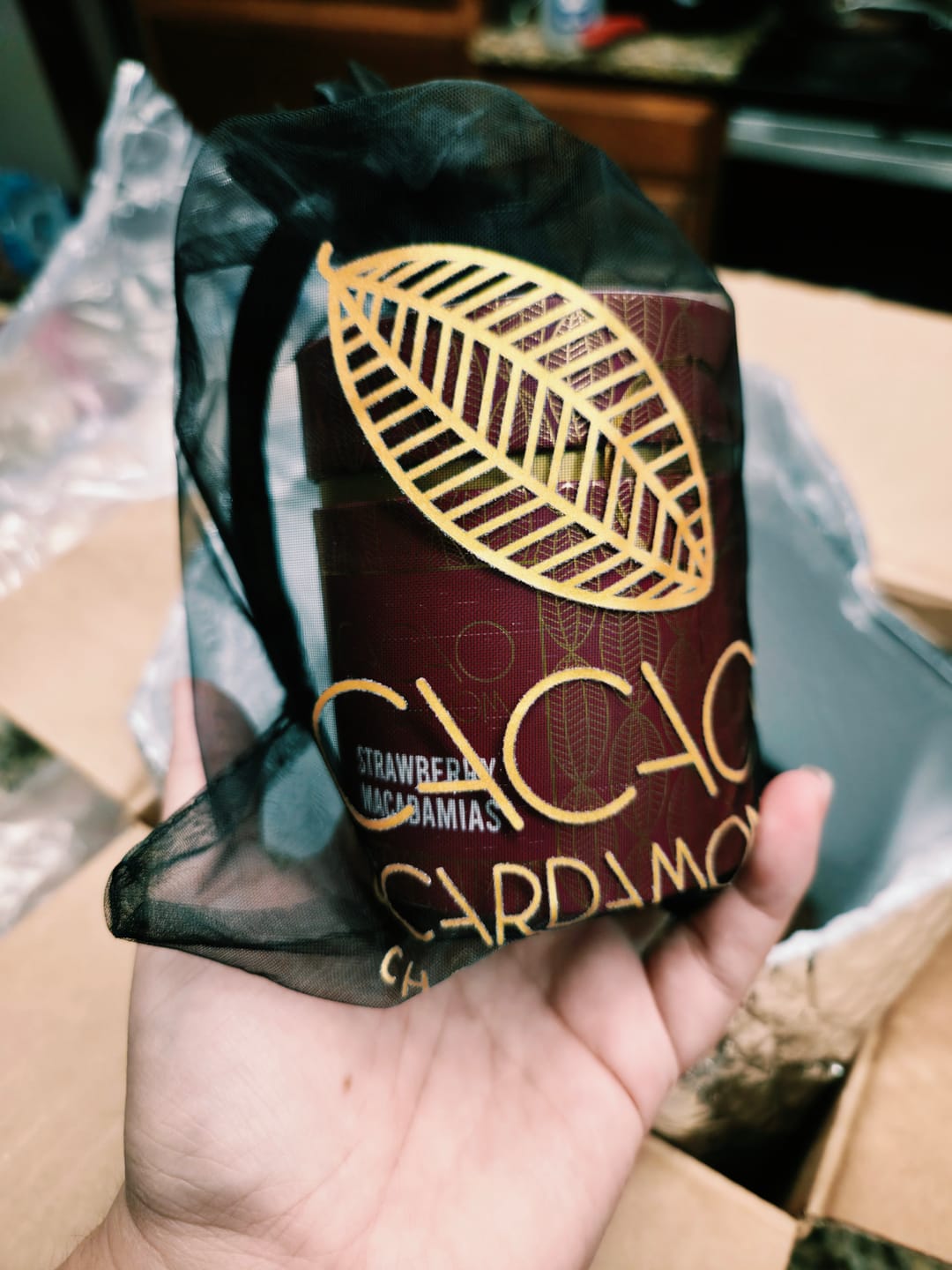 Customer photo review of Strawberry Macadamia Dragees