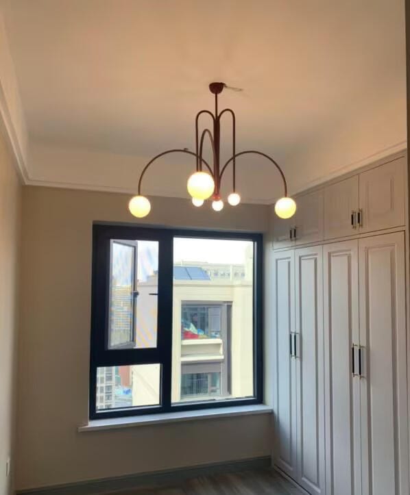 Customer photo review of Pendant Light, Gran Finale 6-Head Glass Suspension, G9, Hardwired