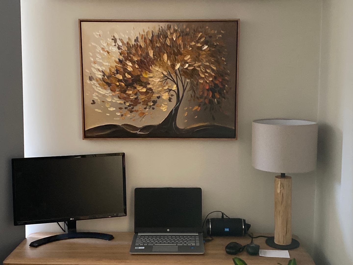 Customer photo review of Tree And Flower Abstract Textured  Wall Art #TF196