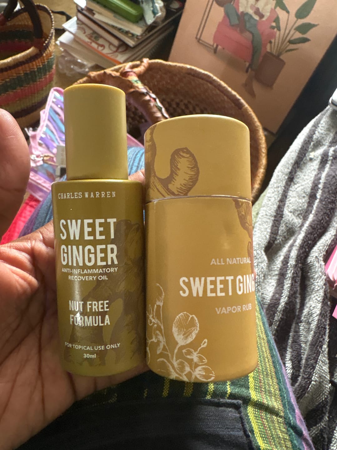 Customer photo review of [Nut-Free] Sweet Ginger Dry Oil for Sensitive Skin