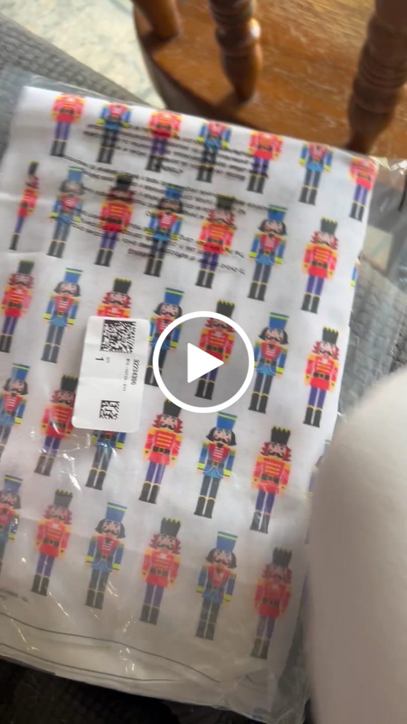 Customer video review of Nutcrackers & Snowflakes Fabric
