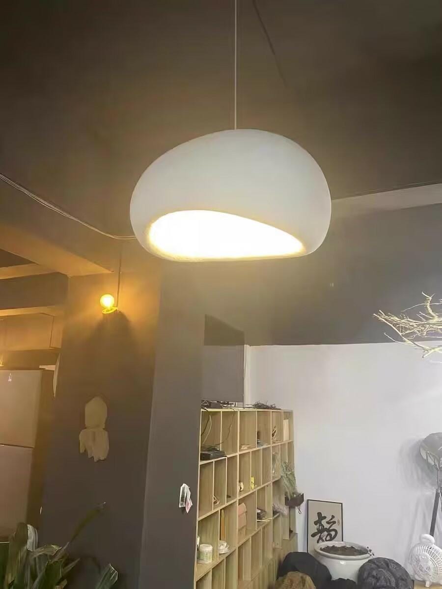 Customer photo review of Pendant Light, Nubia Cloud Sphere, Polystyrene Shade, E26 LED