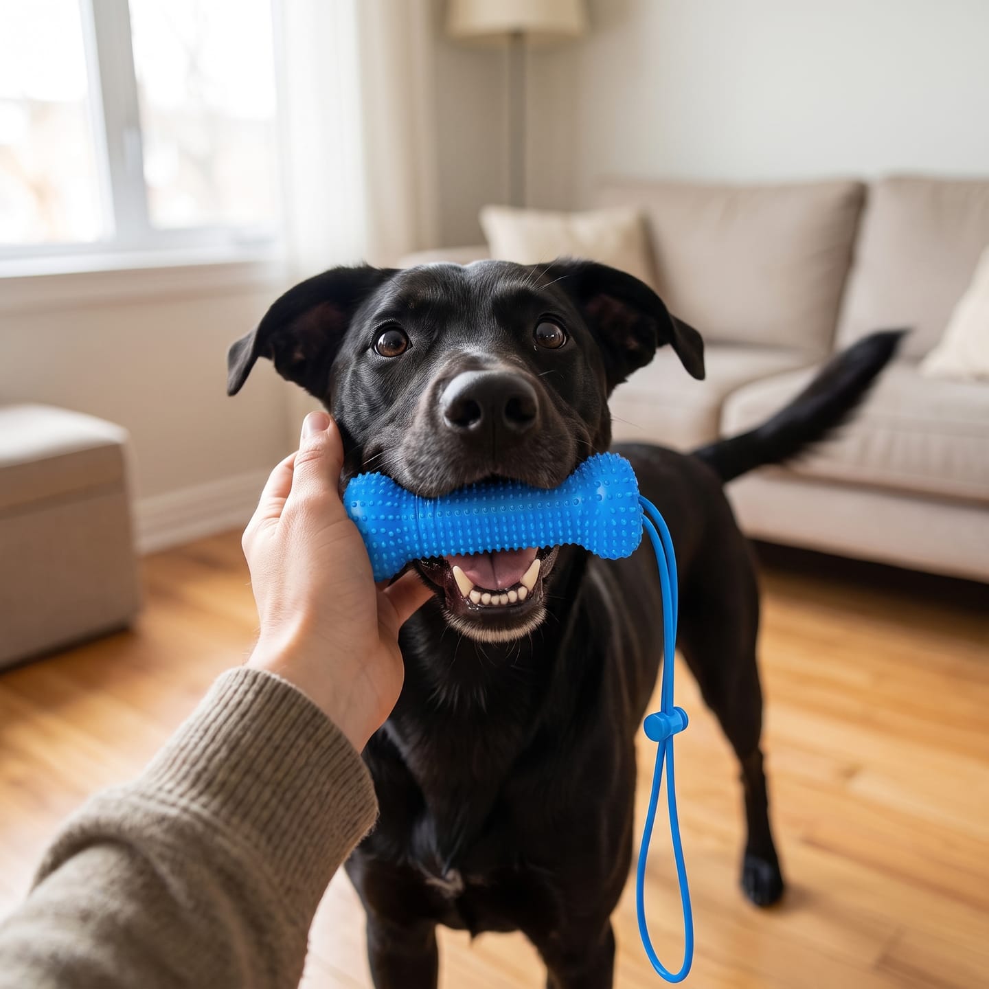 Customer photo review of PearlyPaw™ Dog Teeth Cleaner