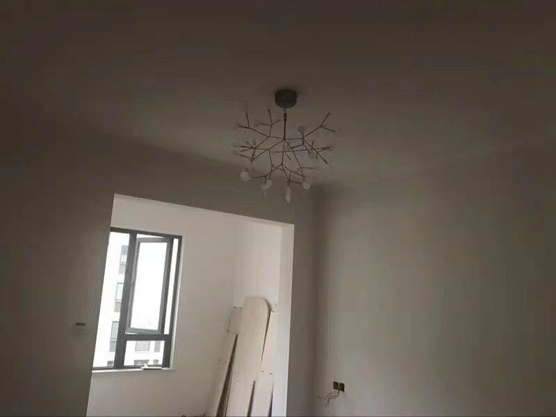 Customer photo review of Firefly LED Chandelier, Black Branch Design, Dimmable, 30-135 Heads