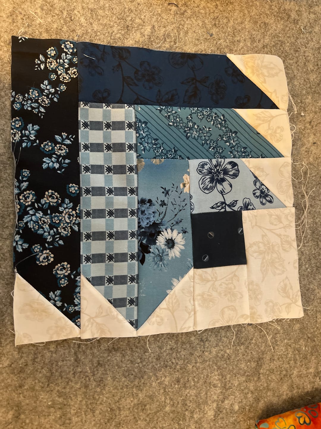 Customer photo review of Block Of The Month - Tulip Bellflower (104.5" x 104.5")