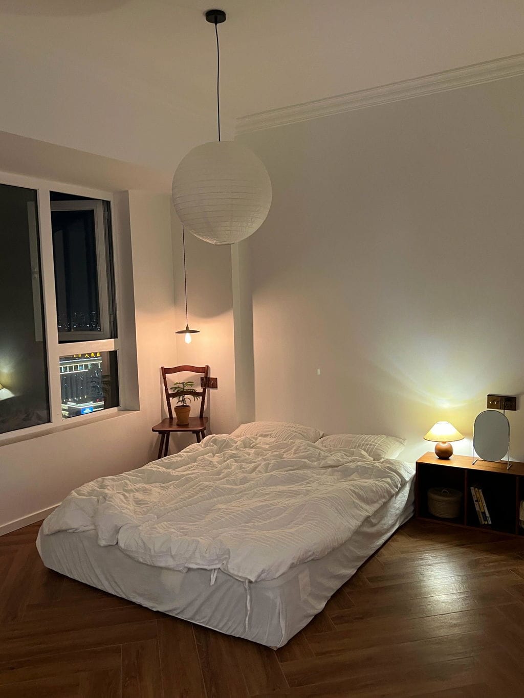 Customer photo review of Washi Paper A Pendant Light, Mulberry Shade, E26/E27, Hardwired