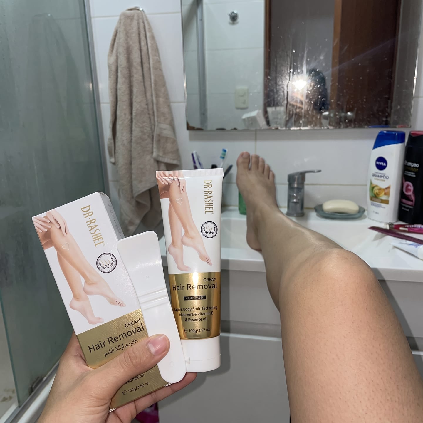 Customer photo review of Crema Depilatoria Dr. Rashel